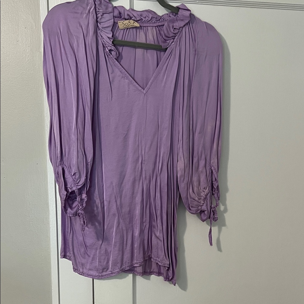 Sophia purple blouse